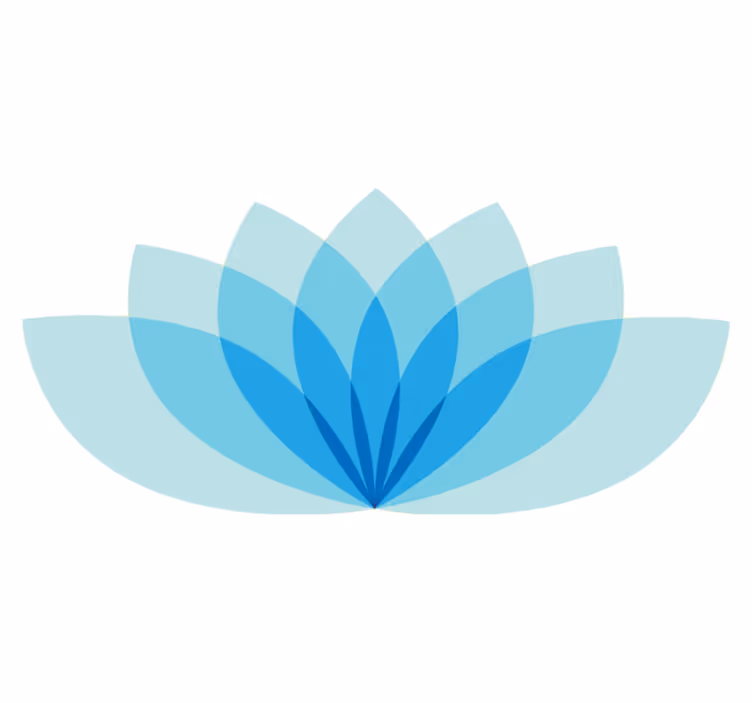 Flower vinyl rug in monochrome lotus design - TenStickers