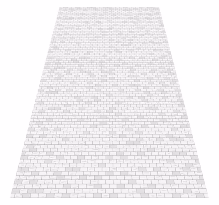 Kitchen vinyl rug elegant brick design - TenStickers
