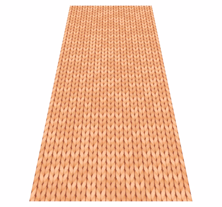 Beige textile kitchen vinyl rug - TenStickers
