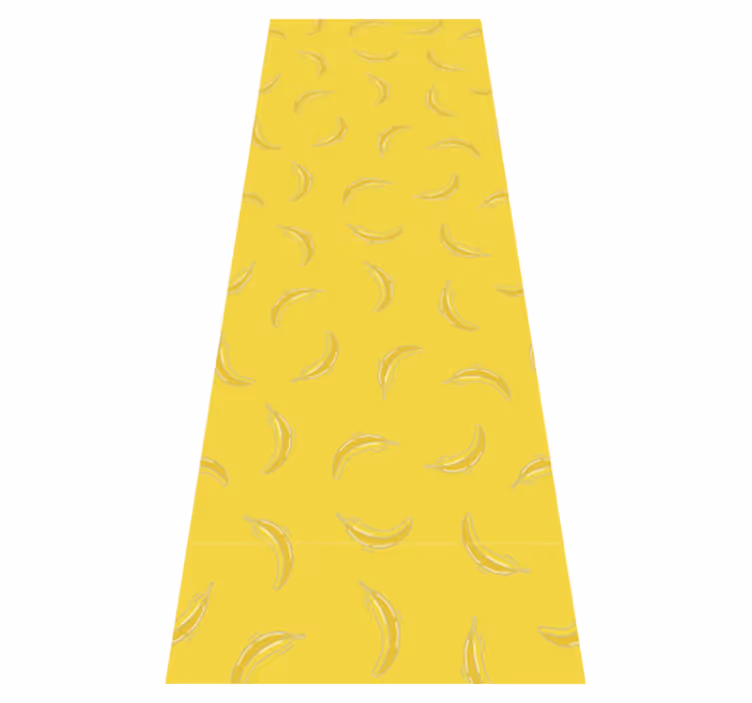 Pantone bananas kitchen vinyl rug - TenStickers