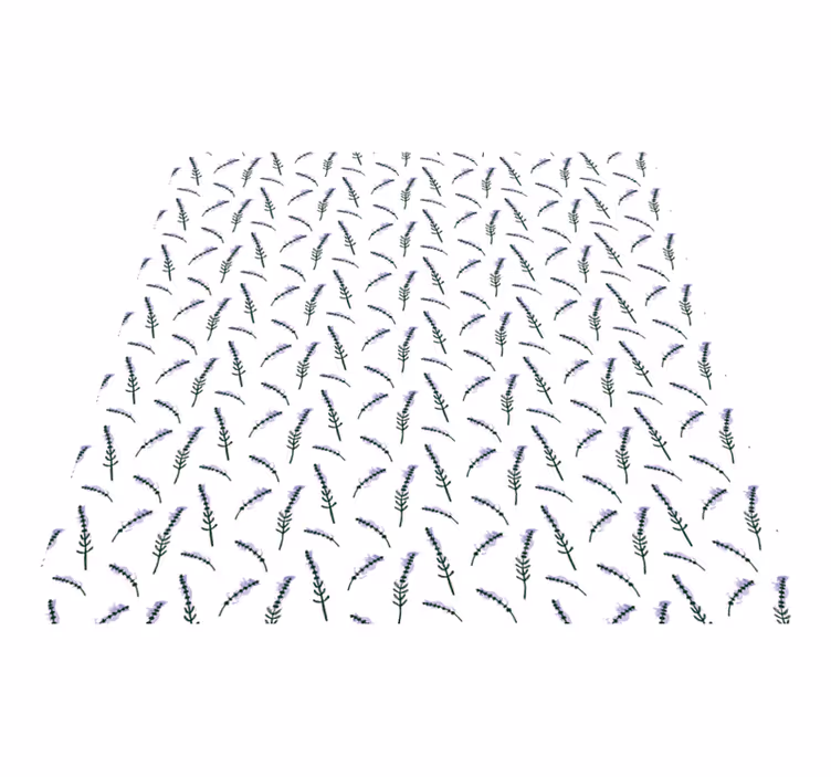 Flower vinyl rug lavender pattern - TenStickers