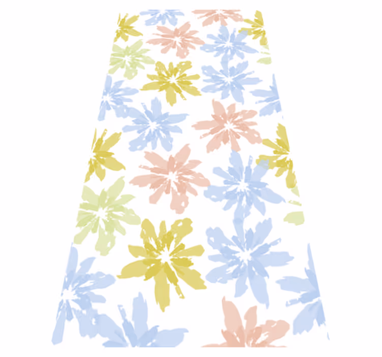 Flower vinyl rug floral window cling film - TenStickers