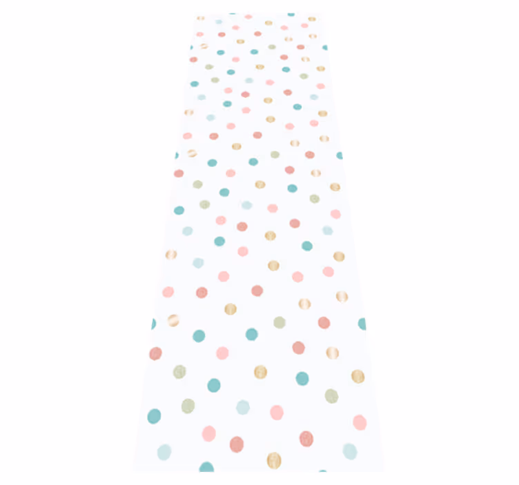 Bedroom vinyl rug with glitter confetti dots - TenStickers