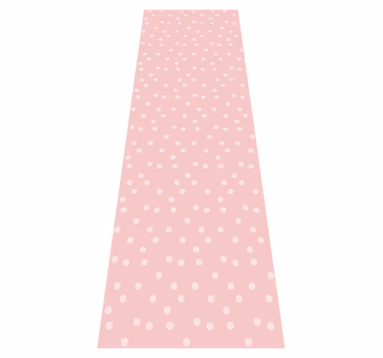 Bedroom vinyl rug with soft pastel dot pattern - TenStickers