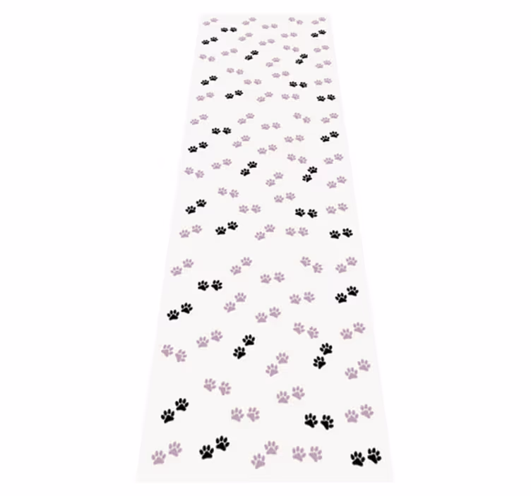Cats paw marks bedroom vinyl rug - TenStickers