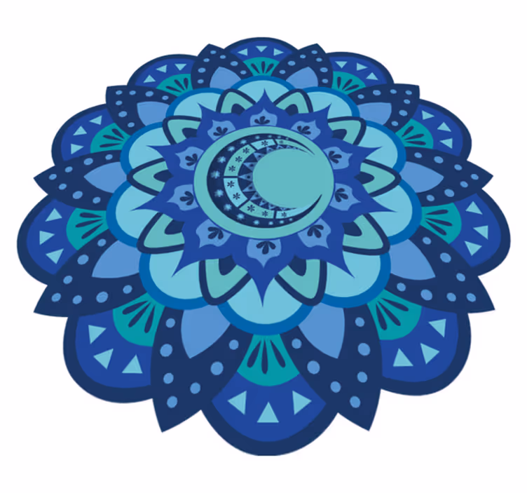 Nature vinyl rug elaborate botanical design - TenStickers