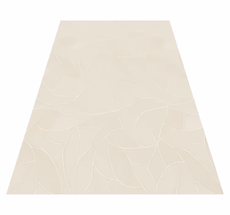 Bedroom vinyl rug in soft floral design - TenStickers