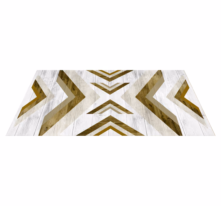 Geometric vinyl rug textured desk cover - TenStickers