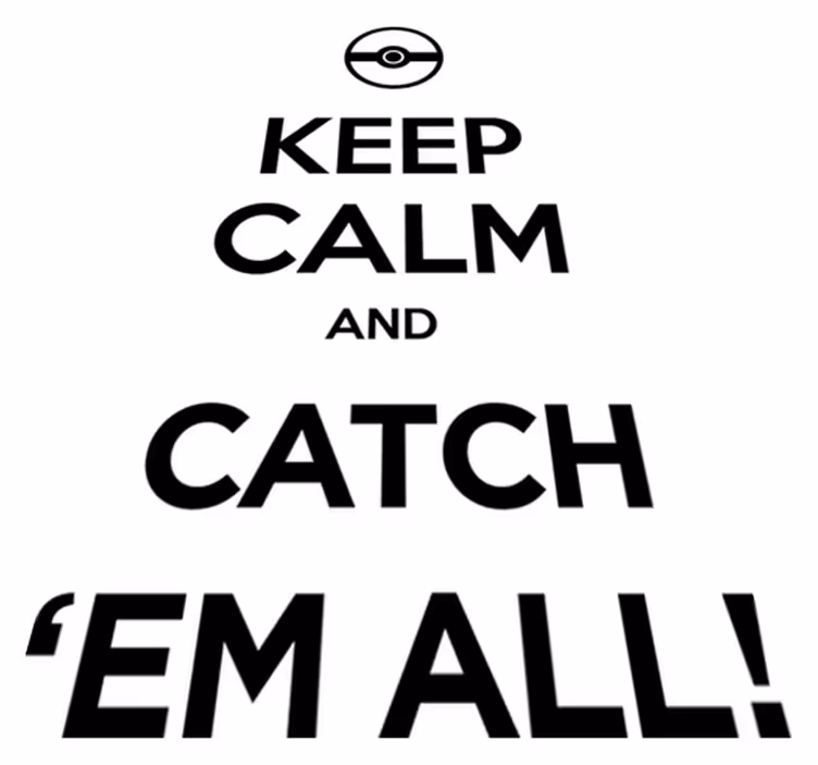 Gaming vinyl rug pokémon keep calm - TenStickers