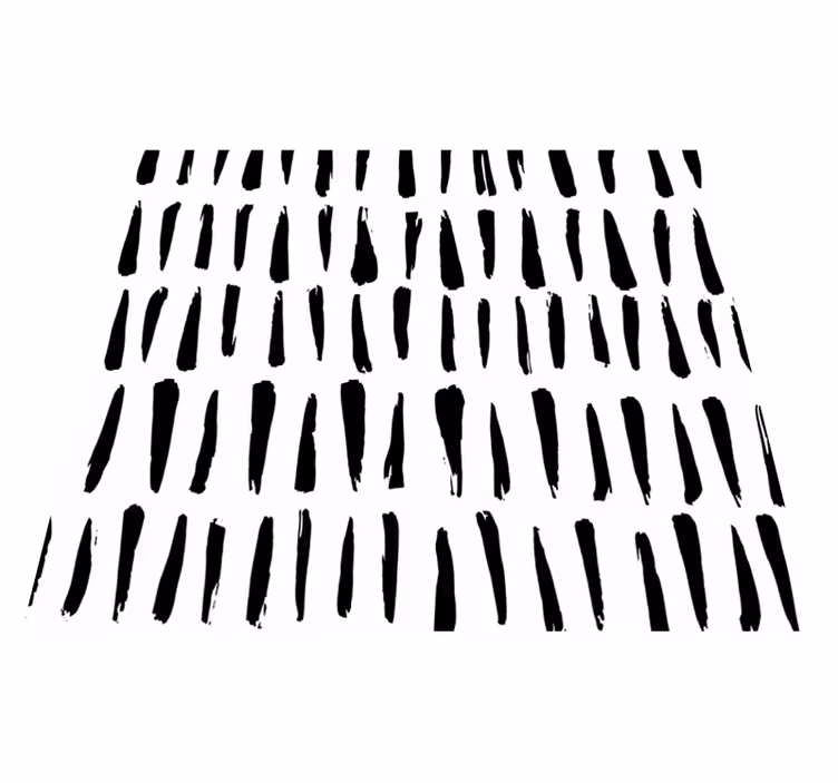 Bathroom vinyl rug with irregular stripes pattern - TenStickers