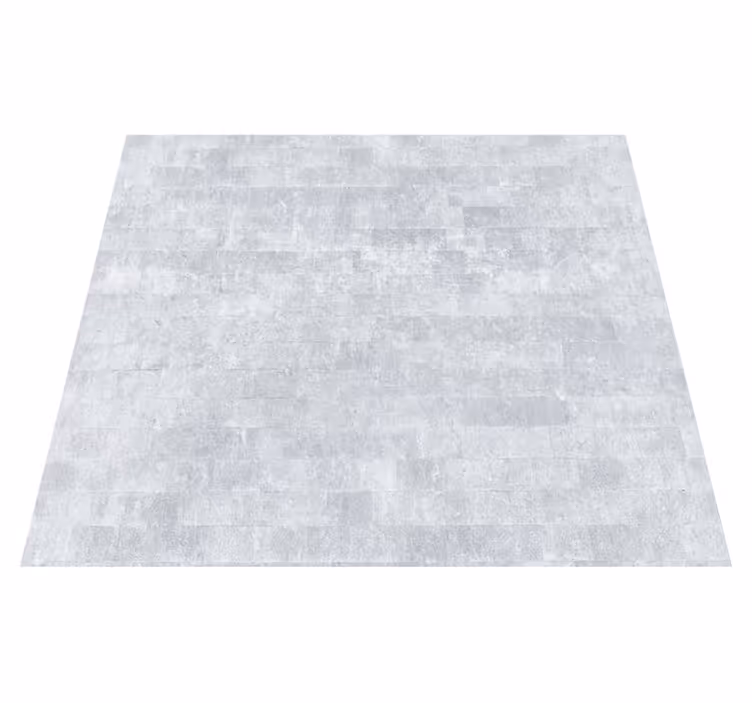Bathroom vinyl rug in aged gray brick pattern - TenStickers