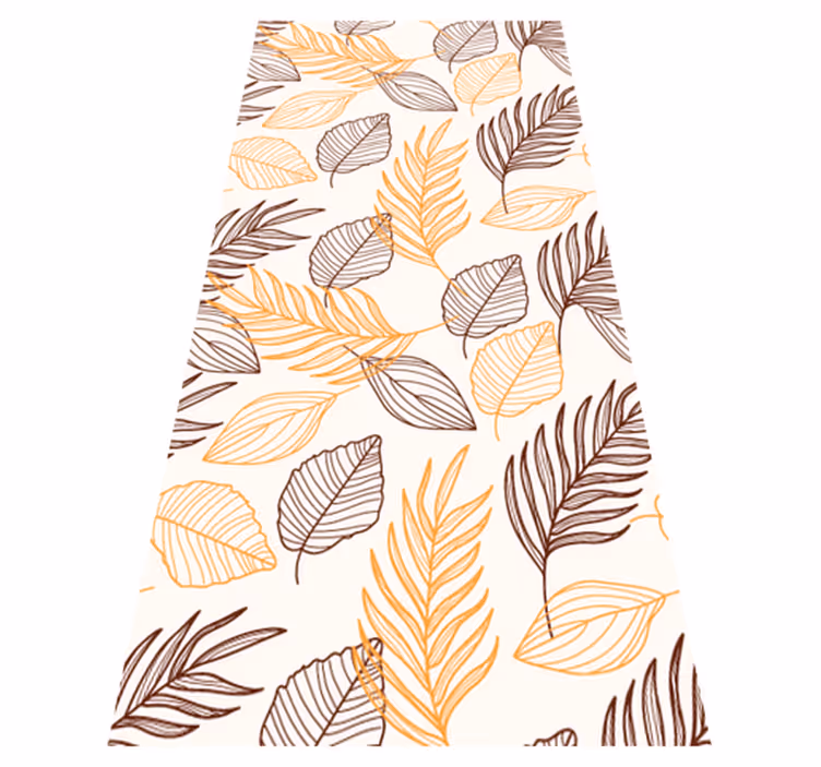 Bathroom vinyl rug with golden cereal design - TenStickers