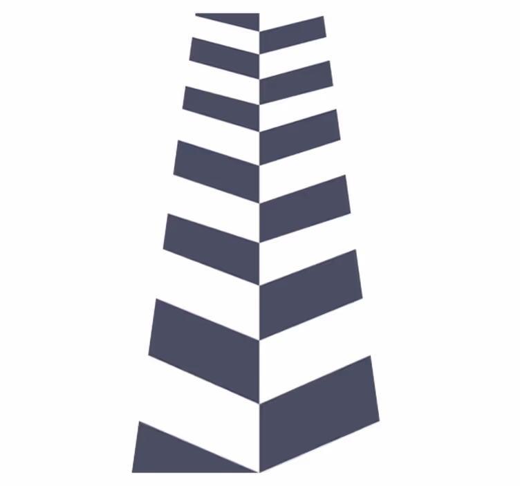 Bathroom vinyl rug in navy blue stripes pattern - TenStickers