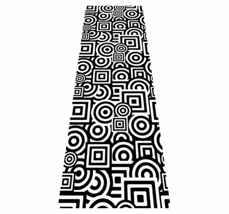 Bathroom vinyl rug concentric design vinyl decor - TenStickers