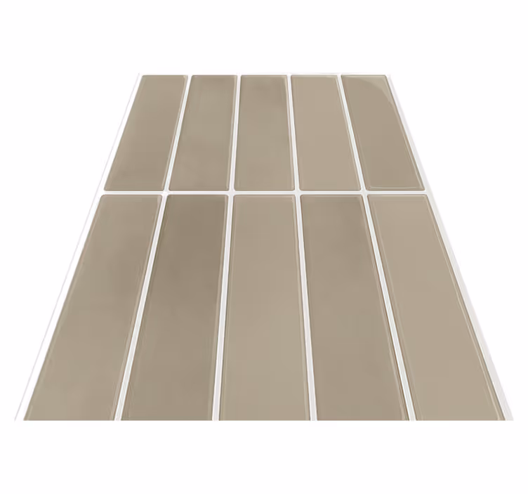 Bathroom vinyl rug in natural linear stone design - TenStickers