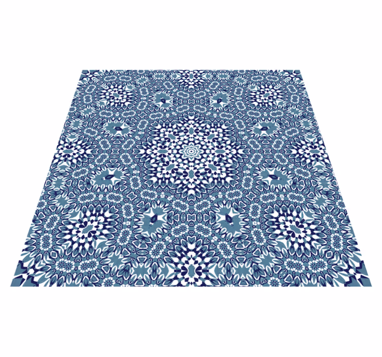 Mosaic mandala kitchen vinyl rug - TenStickers