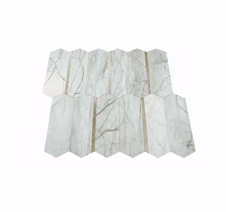 Kitchen vinyl rug trendy marble design - TenStickers
