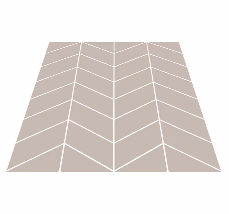Kitchen vinyl rug scandinavian style beige and white - TenStickers