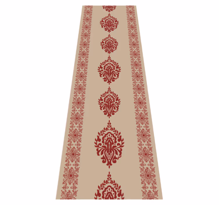 Bedroom vinyl rug in french provincial style - TenStickers