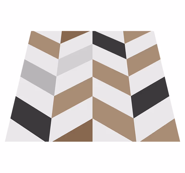 Office vinyl rug colorful geometric blocks - TenStickers