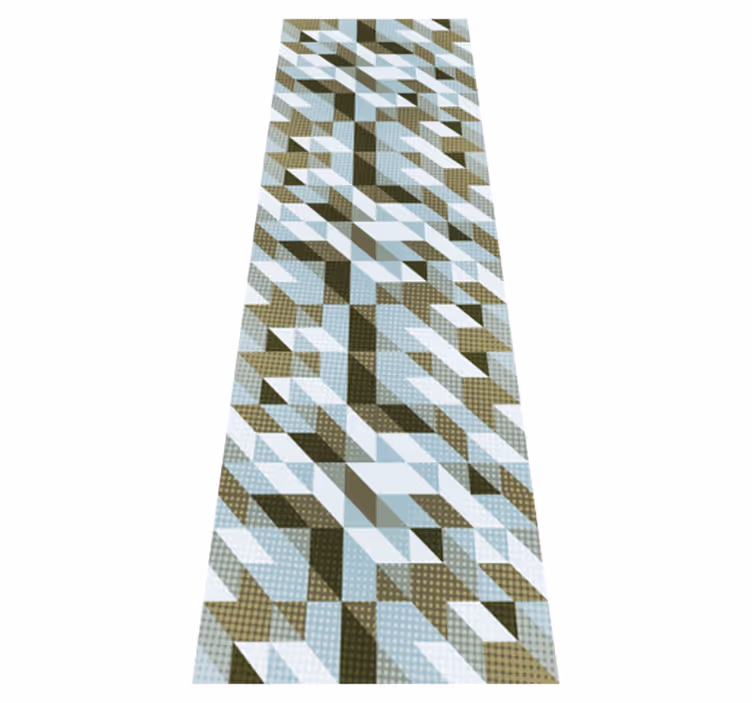 Office vinyl rug modern triangles - TenStickers