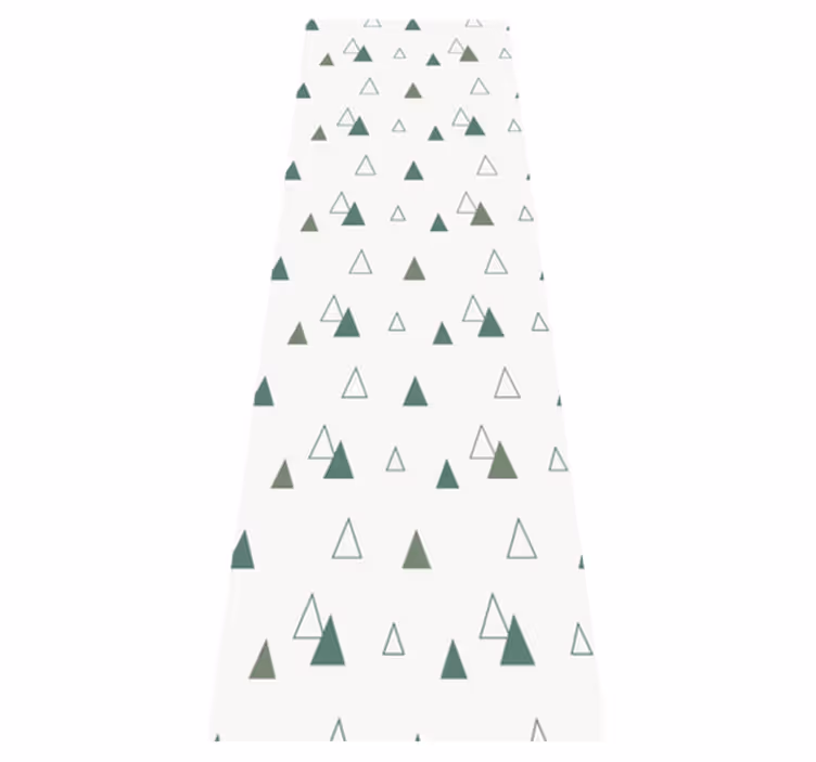 Office vinyl rug in triangular nature colors - TenStickers