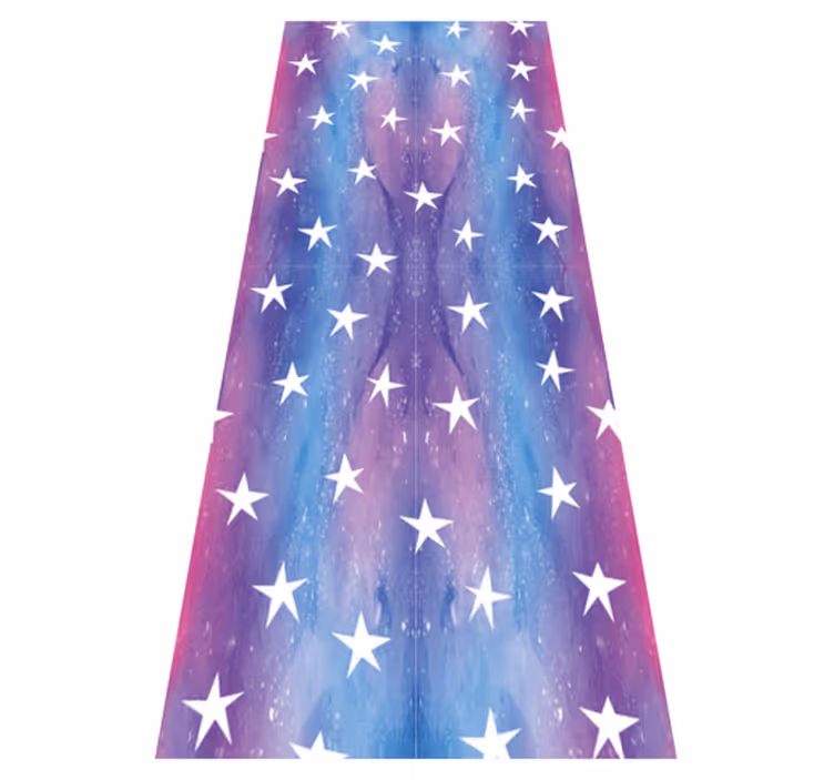 Bedroom vinyl rug with purple cosmos stars - TenStickers