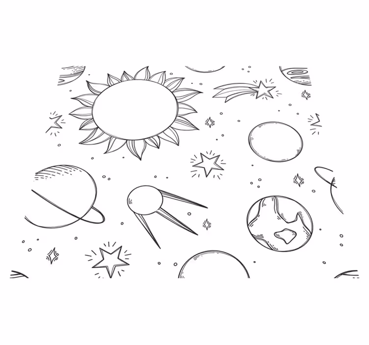 Bedroom vinyl rug for kids' imaginative play - TenStickers