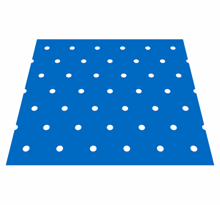 Bedroom vinyl rug with regular blue dots - TenStickers
