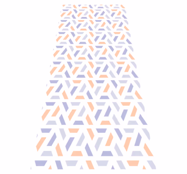 Bedroom vinyl rug with nordic geometric patterns - TenStickers