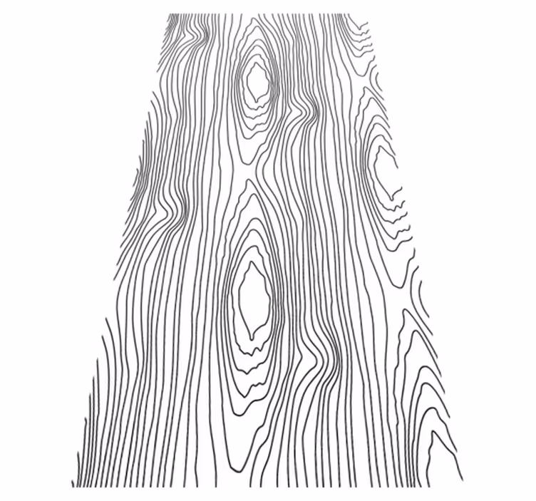 Bedroom vinyl rug with black nature stripes - TenStickers