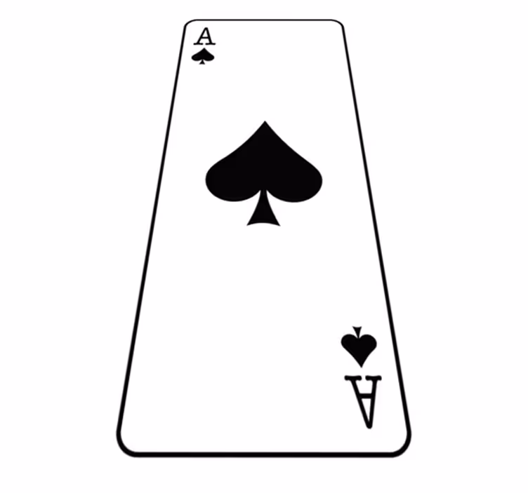Bedroom vinyl rug ace of spades - TenStickers