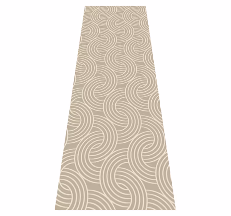 Nordic vinyl rug in scandinavian beige pattern - TenStickers