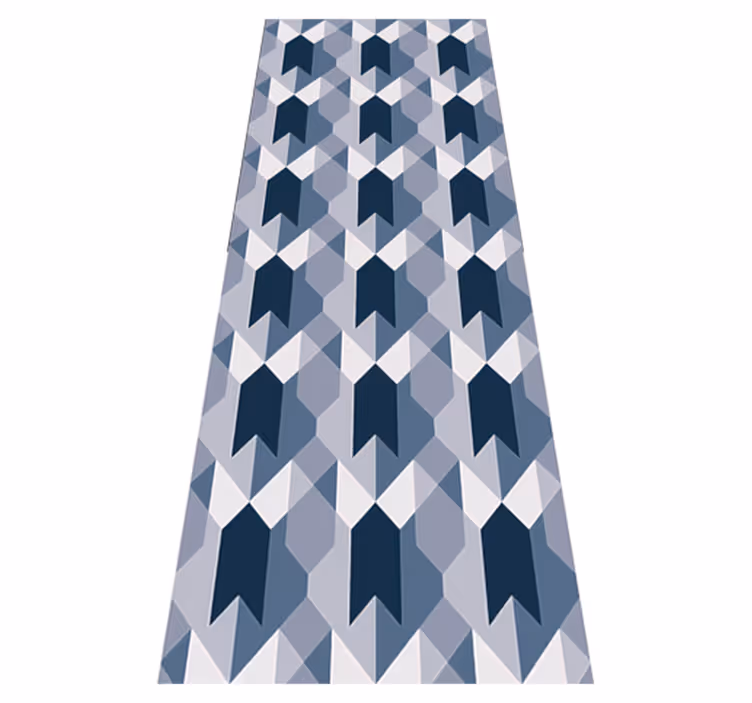Nordic vinyl rug in geometric copenhagen style - TenStickers