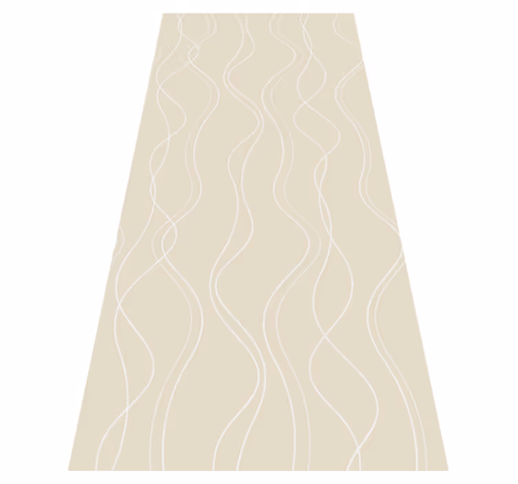 Nordic vinyl rug scandinavian white beige art design - TenStickers