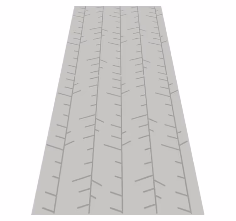 Nordic vinyl rug in scandinavian gray stripe design - TenStickers