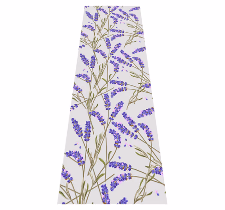Nature vinyl rug with provencal lavender design - TenStickers