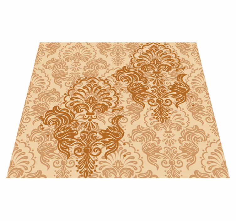 Vintage vinyl rug in faded warm tones - TenStickers