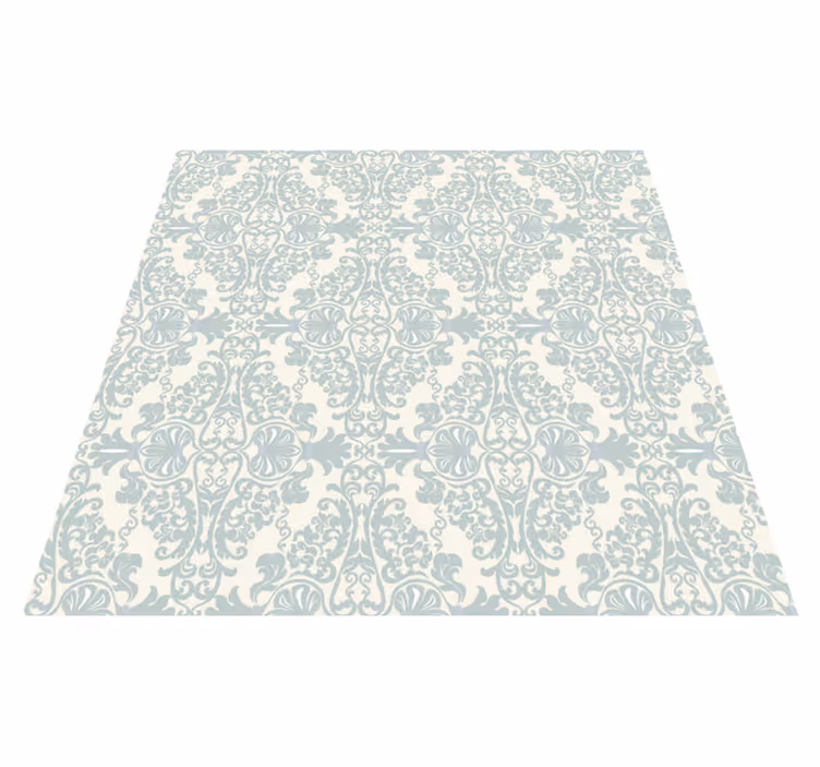 Vintage vinyl rug with green design - TenStickers