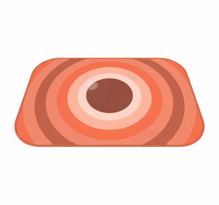 Modern vinyl rug rose earth - TenStickers