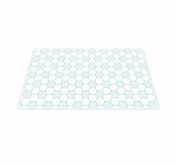 Mosaic vinyl rug in natural stone design - TenStickers