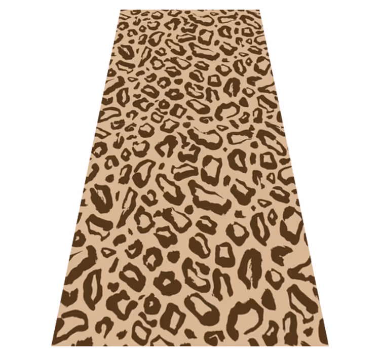Animal vinyl rug with big and small leopard spots - TenStickers