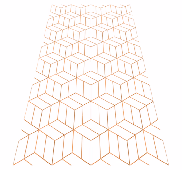 Modern vinyl rug in unique octagon design - TenStickers