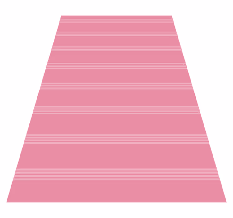 Modern vinyl rug in light pink stripes - TenStickers