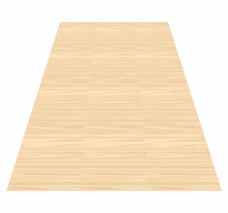 Textured vinyl rug with japandi wood effect design - TenStickers