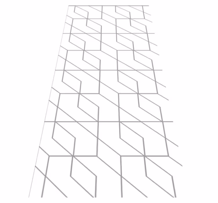 Textured vinyl rug with geometric white square pattern - TenStickers