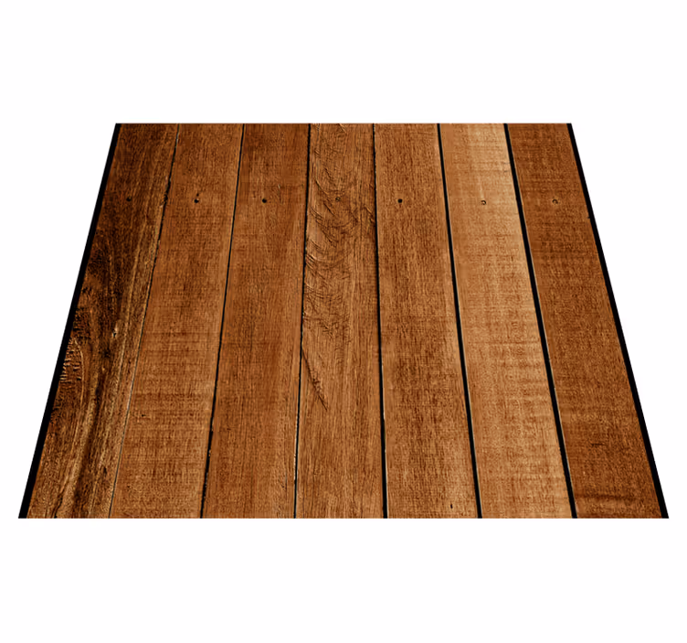 Textured vinyl rug with rustic wood design - TenStickers