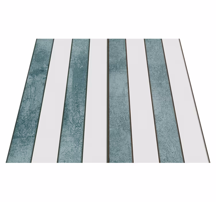 Textured vinyl rug striped concrete design - TenStickers