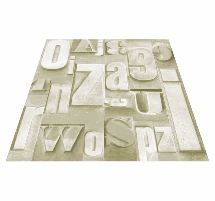 Custom vinyl rug in 3d industrial design - TenStickers