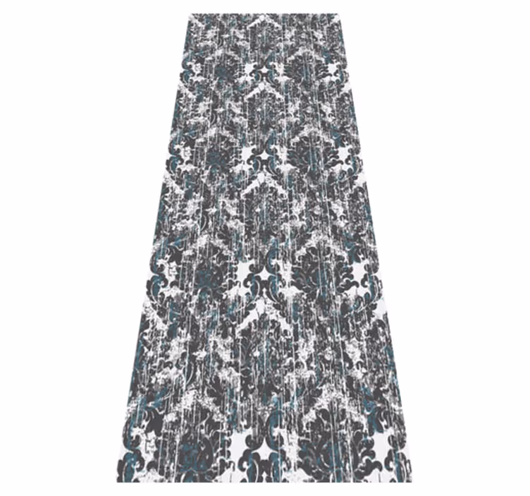 Vintage vinyl rug in subtle grey patterns - TenStickers